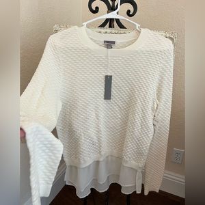 Gorgeous cream / ivory top sweater Nordstrom chelsea 28 NWT
